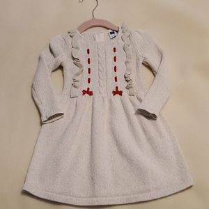 Gold toddler Janie and Jack sweater dress